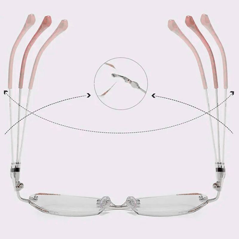 Γυαλιά ανάγνωσης Pousbo® Fashion Anti-Blue Rimless-GR