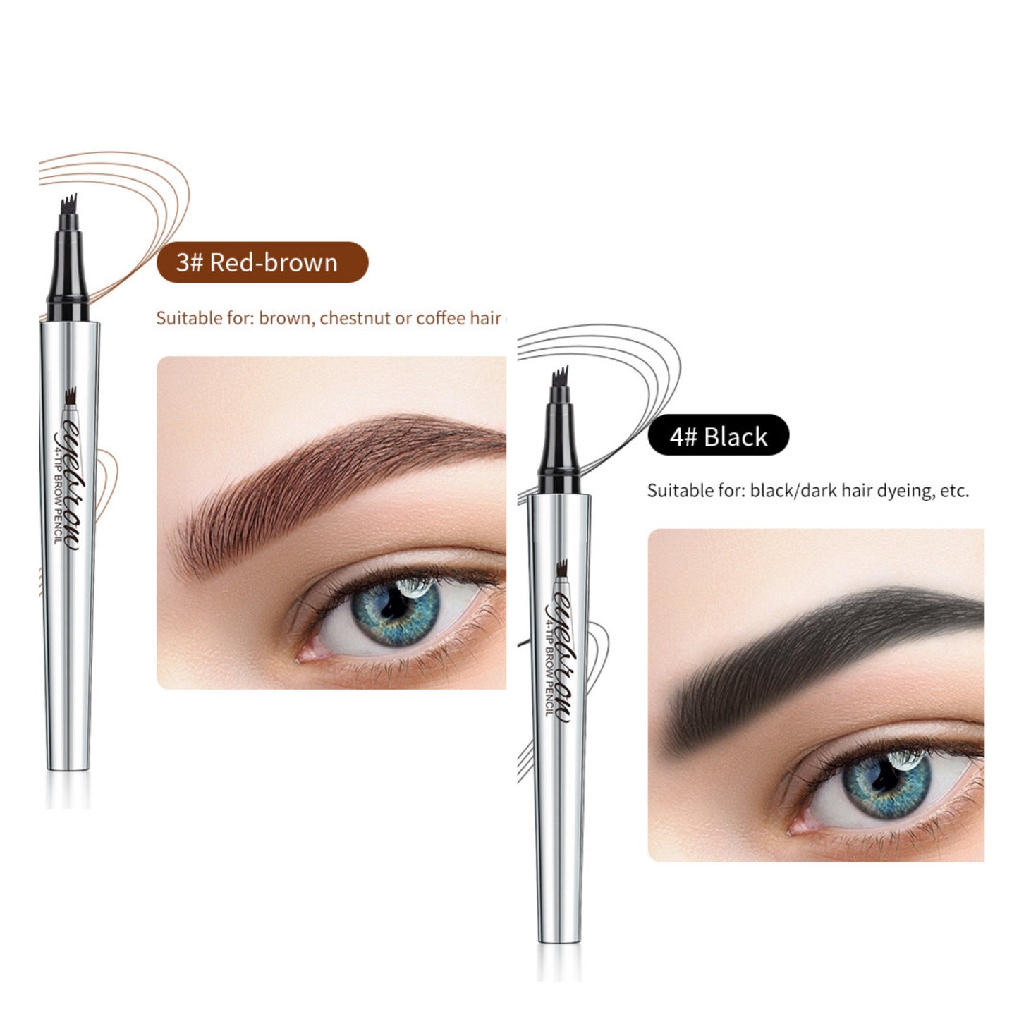 Αδιάβροχο στυλό φρυδιών 3D Microblading (2 τεμ.)-GR