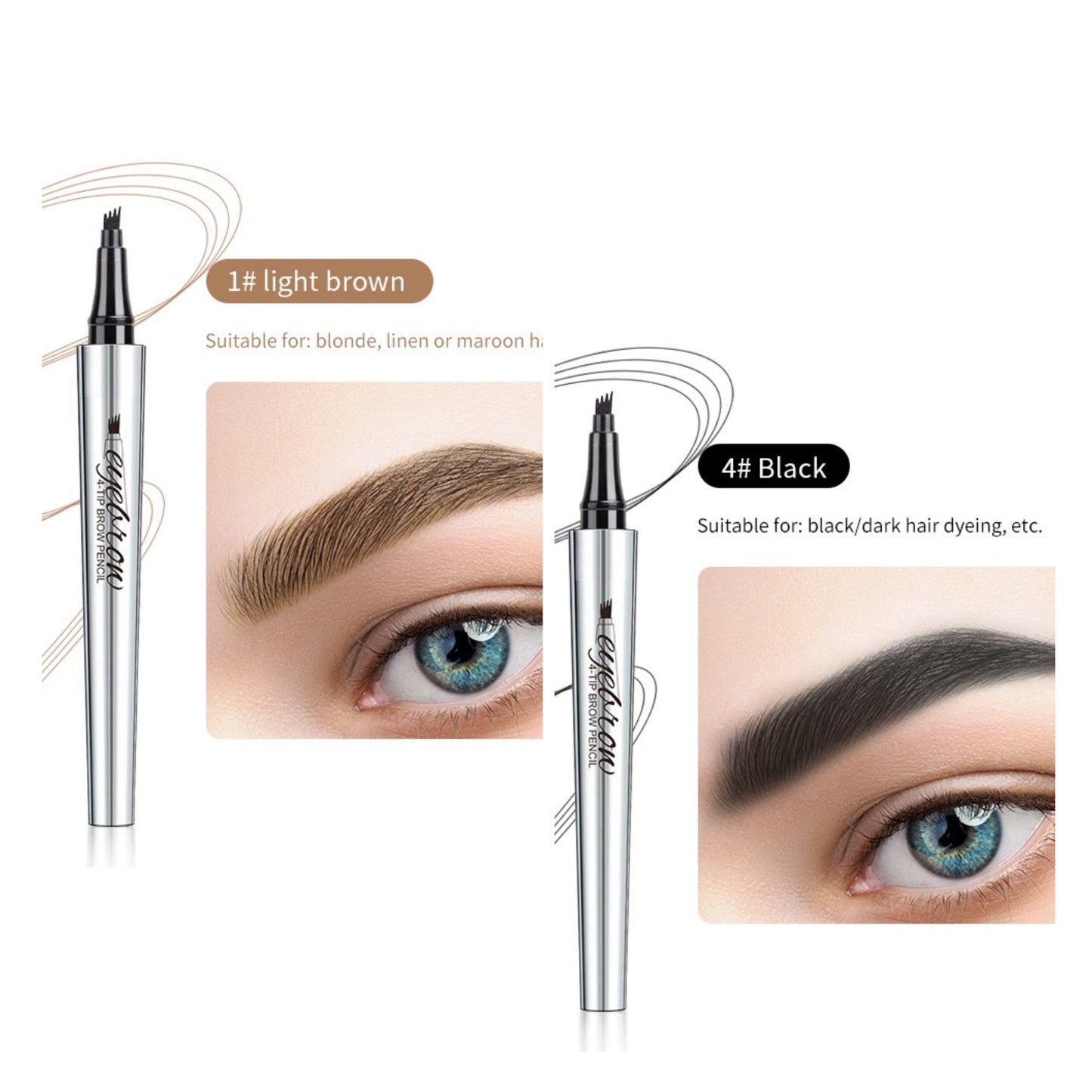 Αδιάβροχο στυλό φρυδιών 3D Microblading (2 τεμ.)-GR