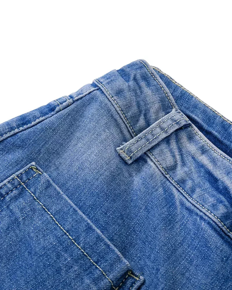 👖Pantalón de talle alto con botones