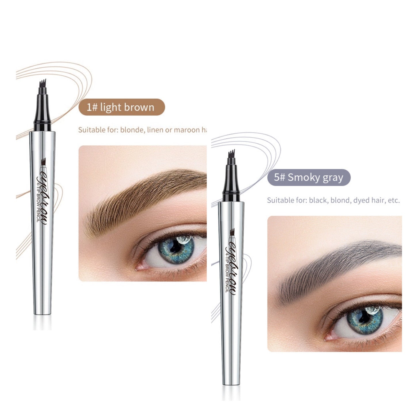 Αδιάβροχο στυλό φρυδιών 3D Microblading (2 τεμ.)-GR