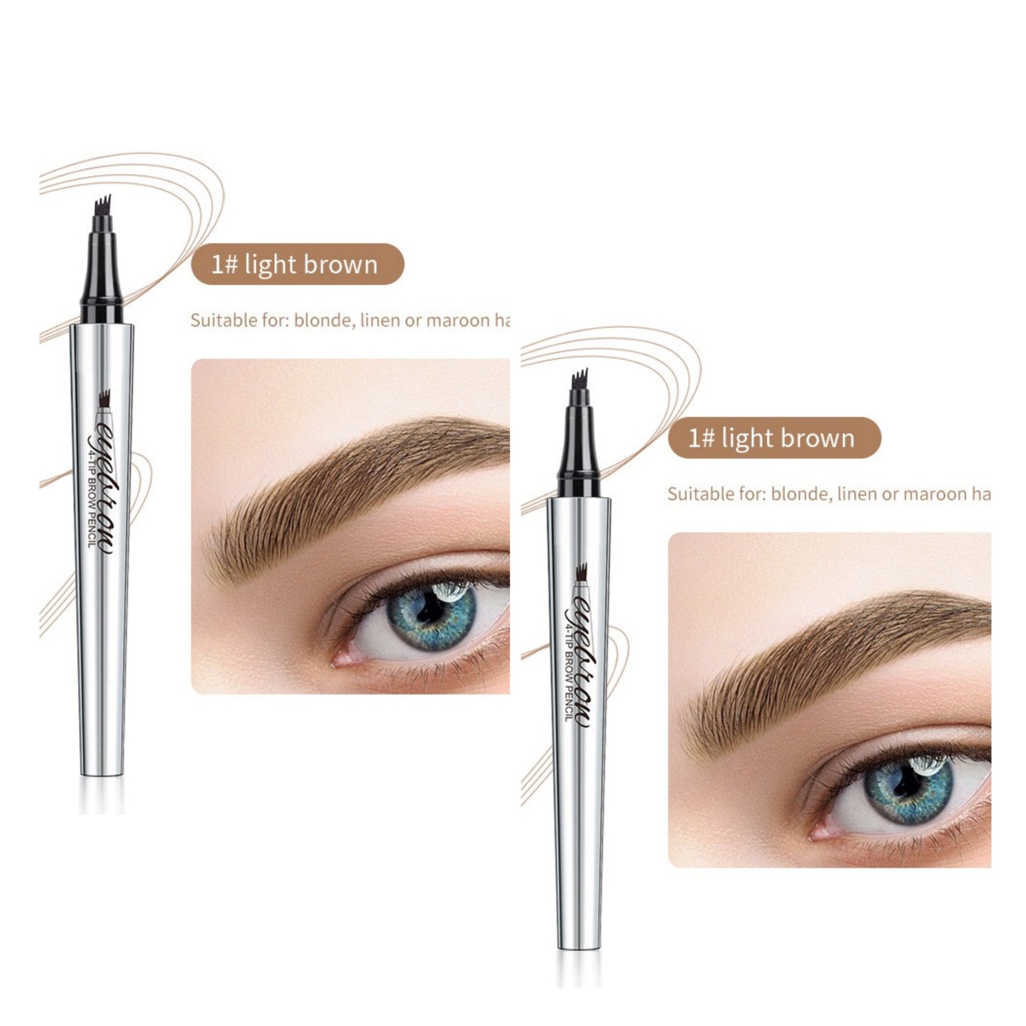 Αδιάβροχο στυλό φρυδιών 3D Microblading (2 τεμ.)-GR