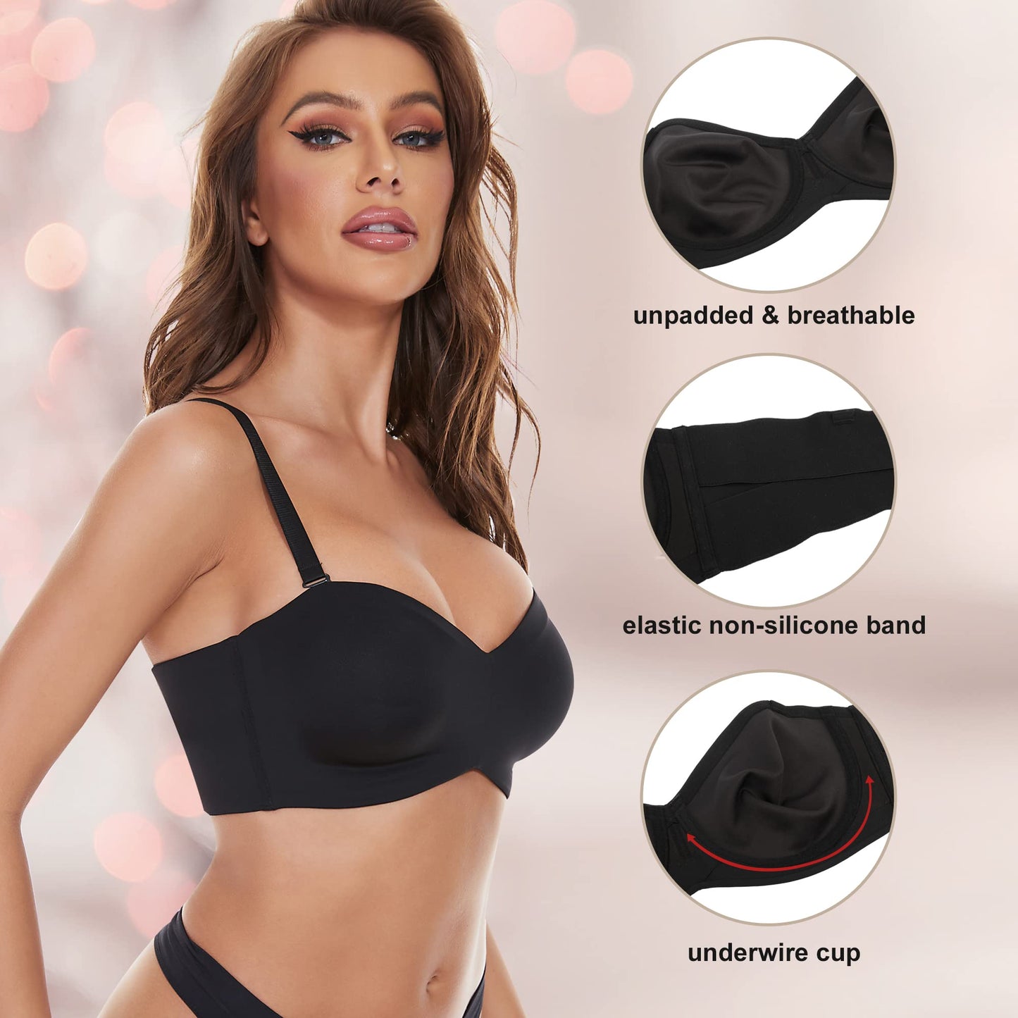 💥 LIELA IZMĒRA ប្រ្រ bandeau bîsturis ar noកក្រាង lencēm