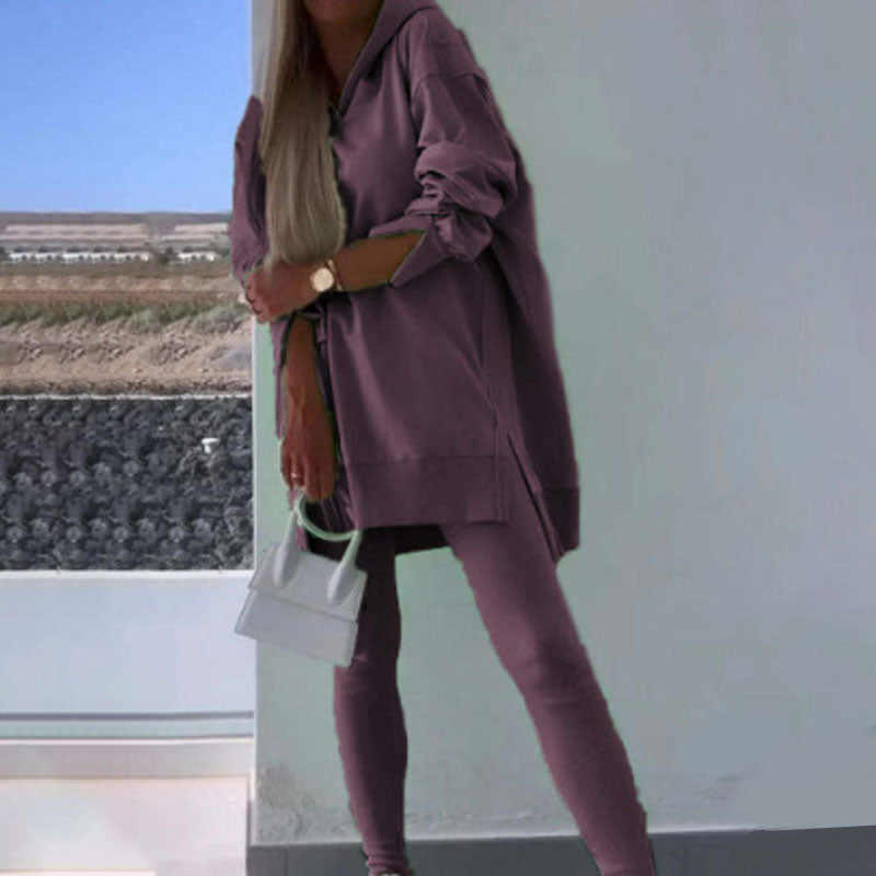 ✨2024 Νέα προϊόντα💖 Σετ 2 τεμαχίων Hoodie and Jogger Leggings-GR